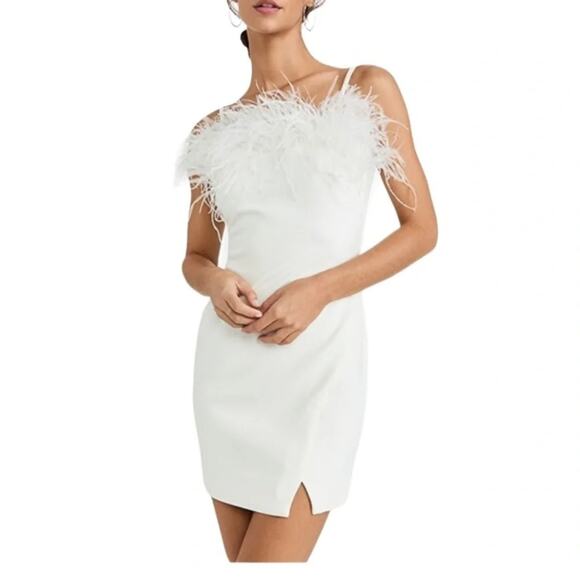 Likely White Off-Shoulder Mini Dress - Picture 14 of 14